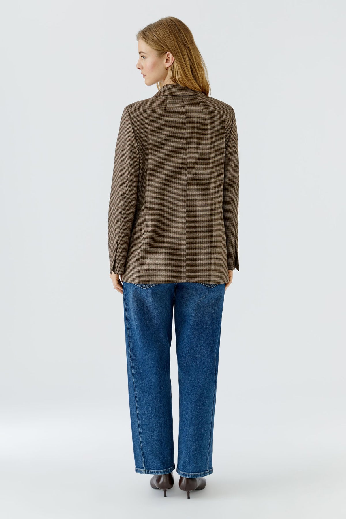 Oui - Oversized HoundstoothBlazer
