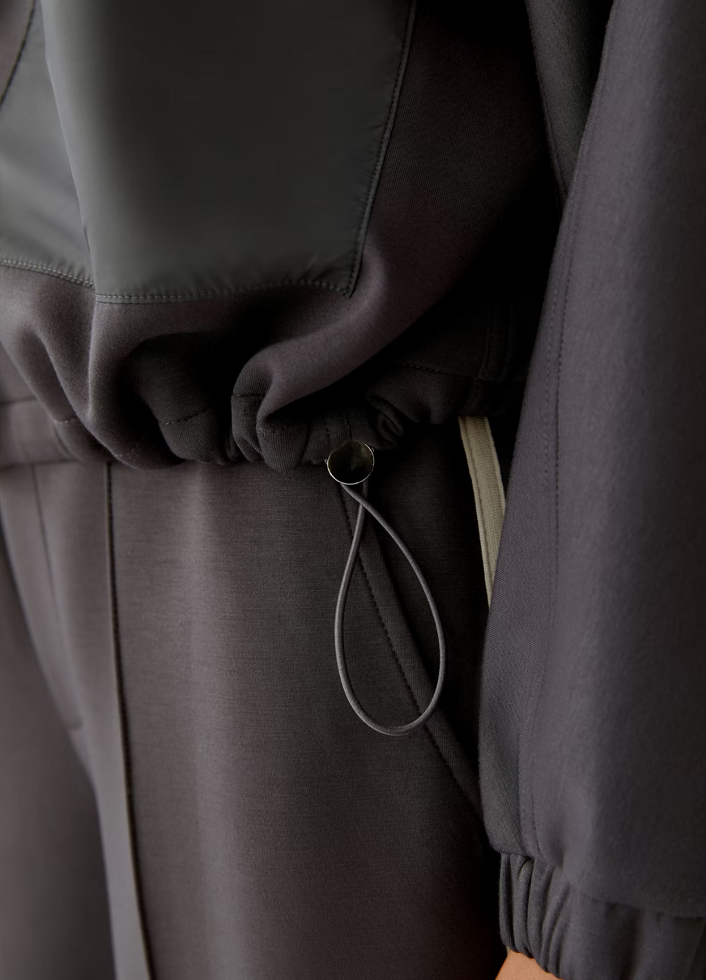 Oui - Espresso Sweat Jacket