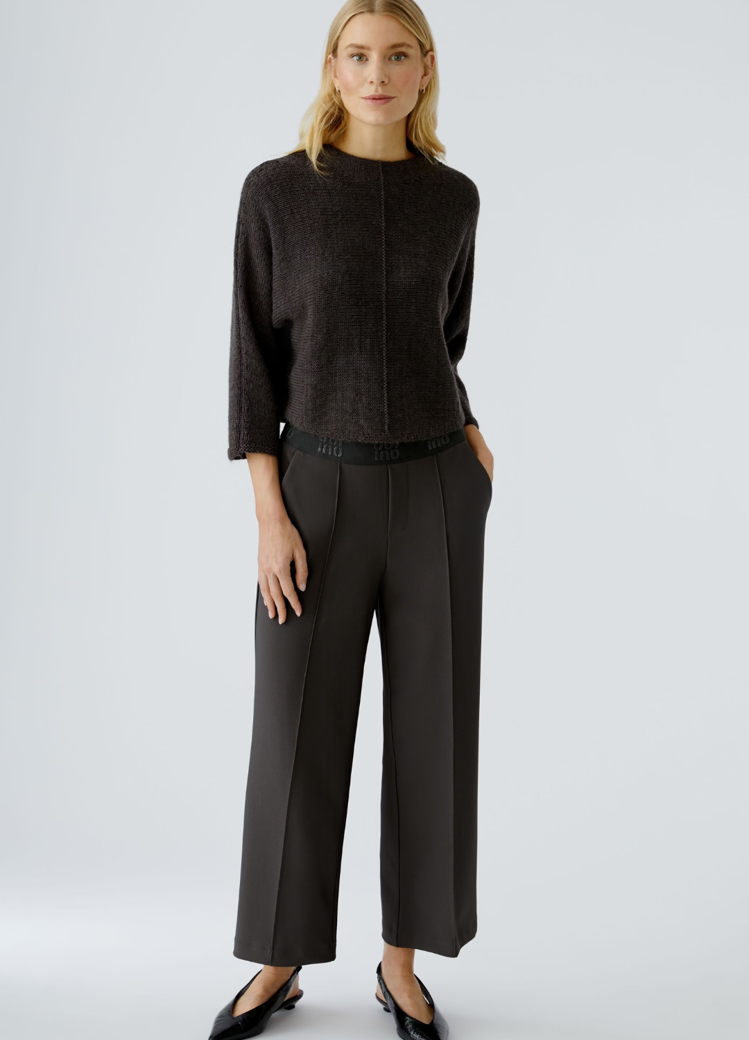 Oui - Espresso Waisted Pants