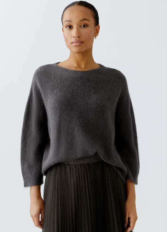 Oui - Espresso Wide Sleeve Jumper