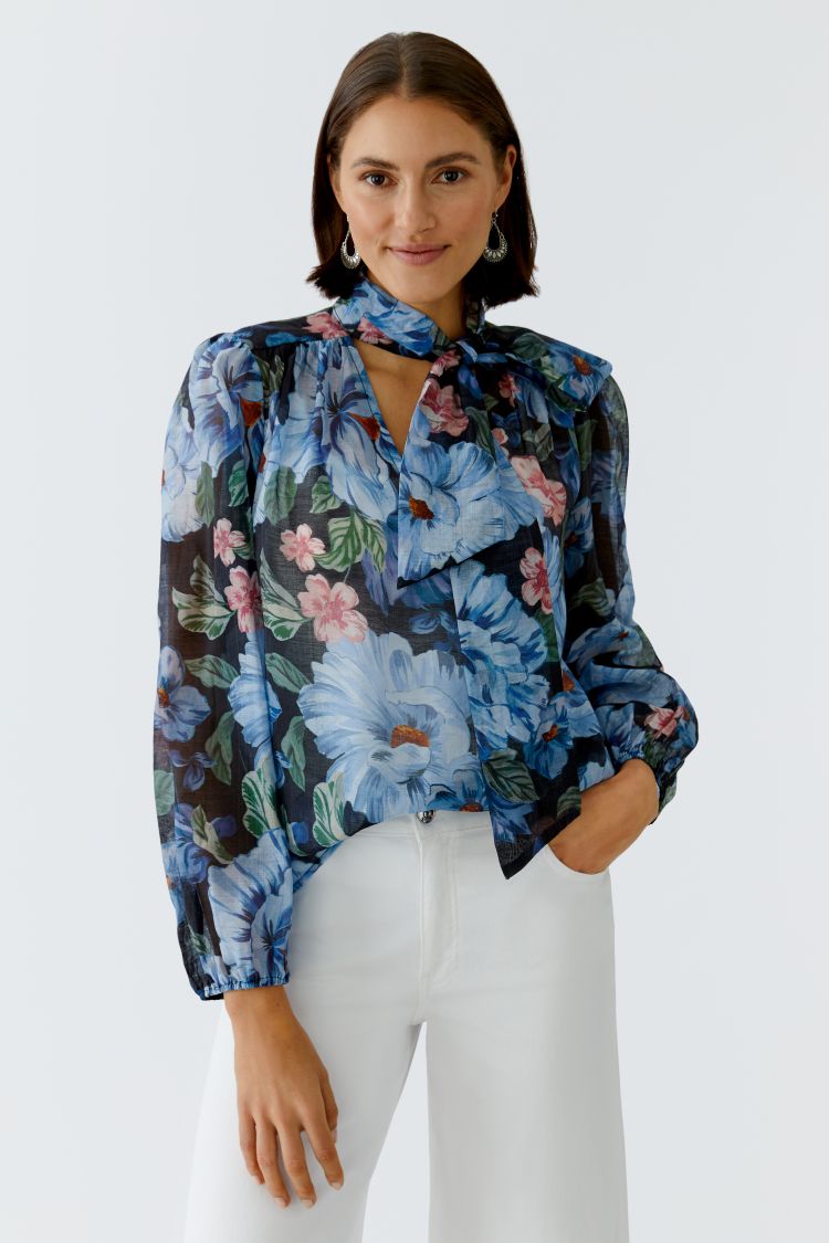 Oui - Floral Blue Blouse