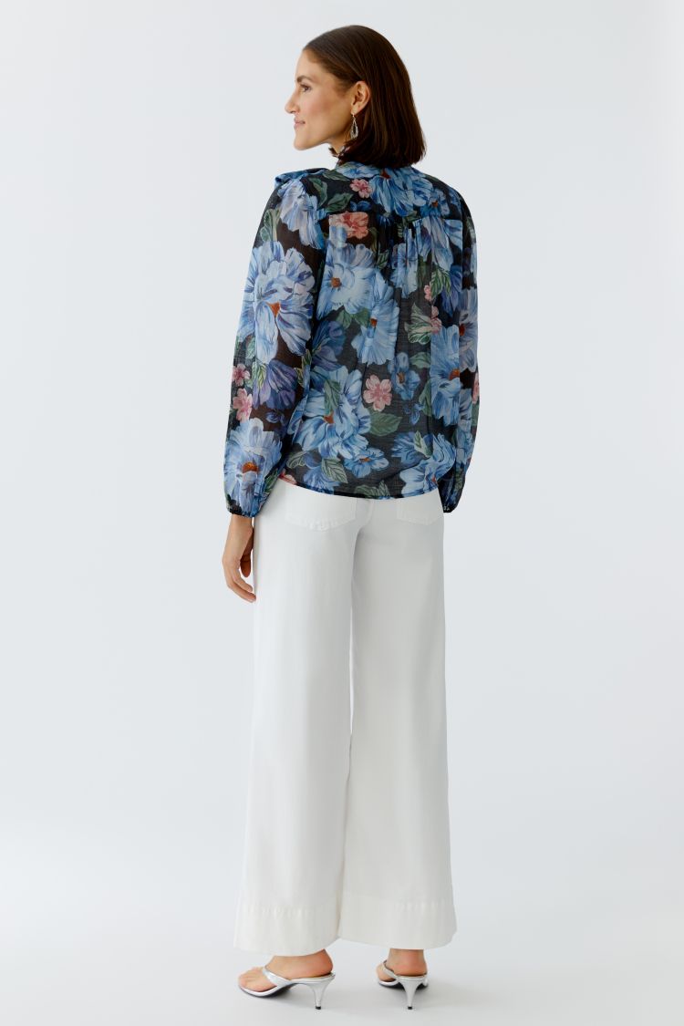 Oui - Floral Blue Blouse
