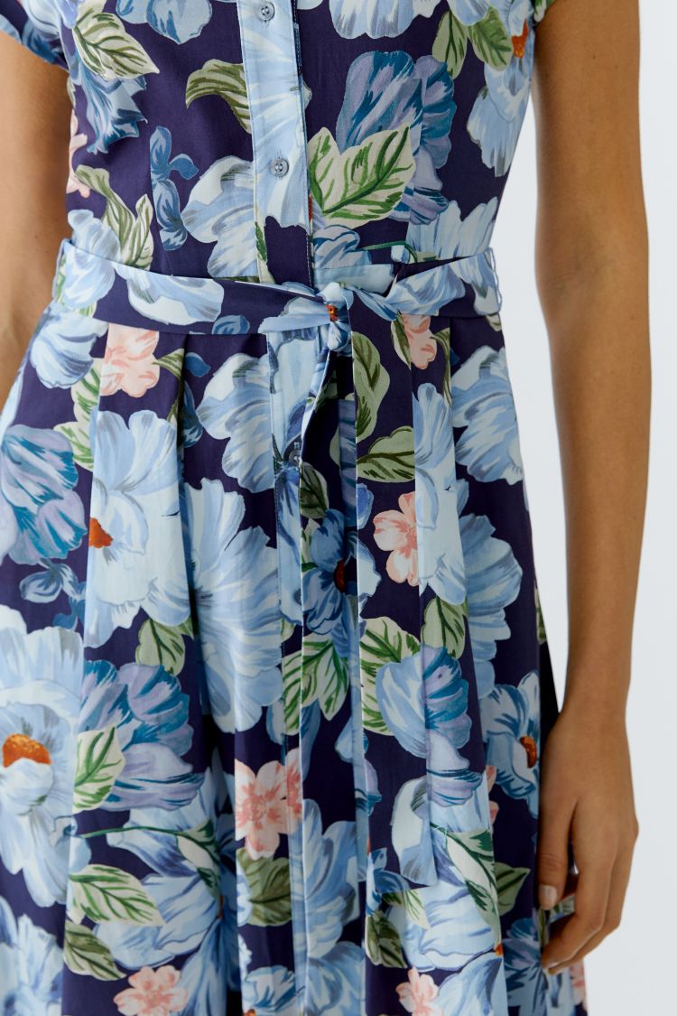 Oui - Floral Blue Dress