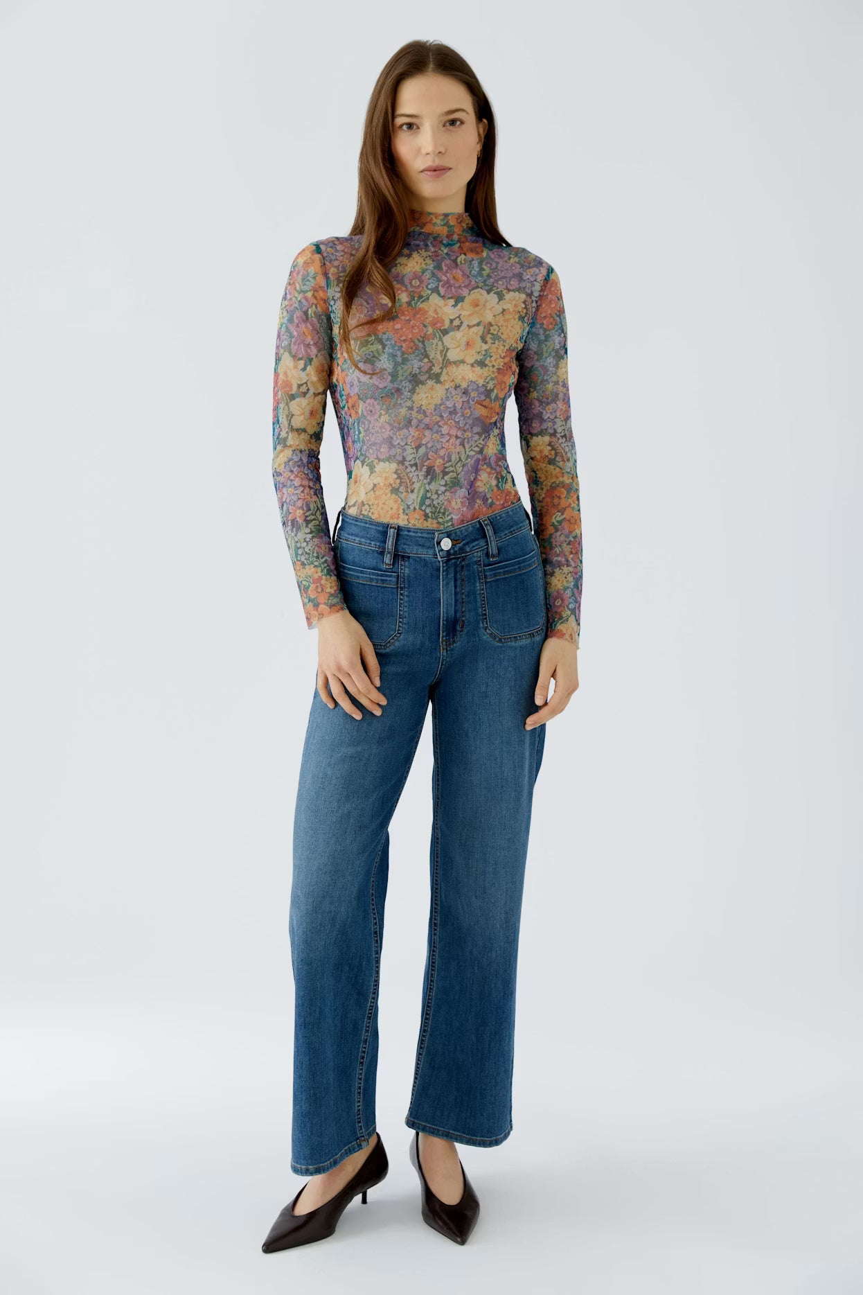 Oui - Multi Print Longsleeve