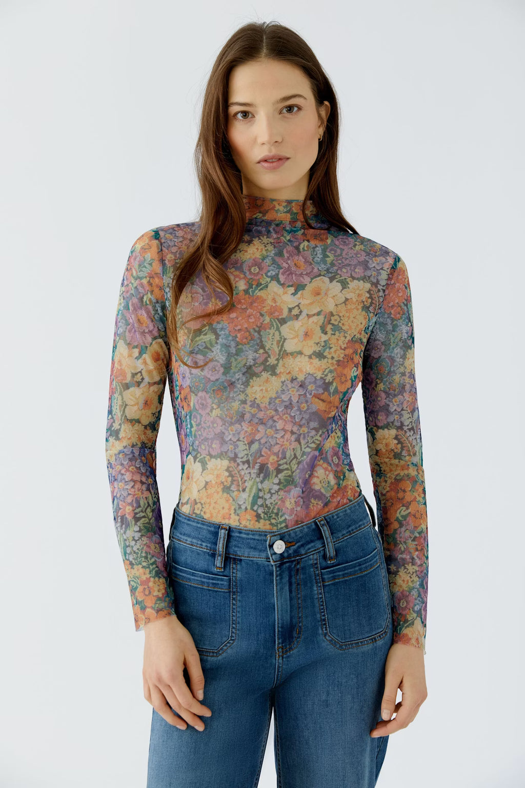 Oui - Multi Print Longsleeve