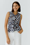 Oui - Floral Embriodered Blouse