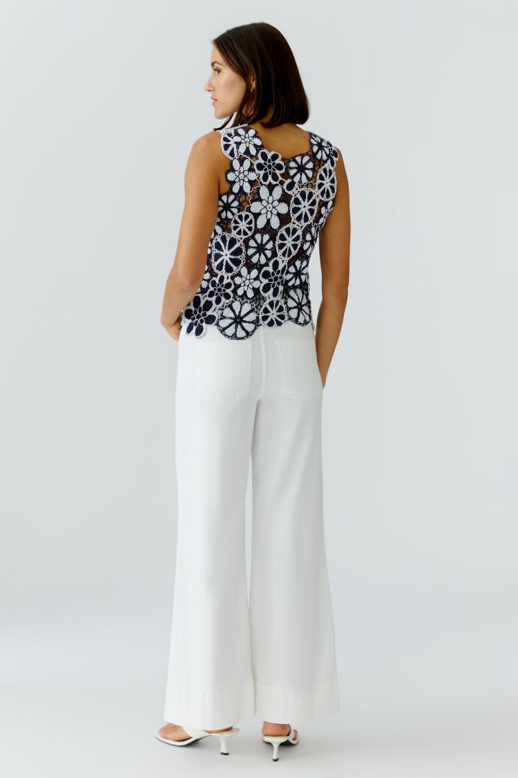 Oui - Floral Embriodered Blouse