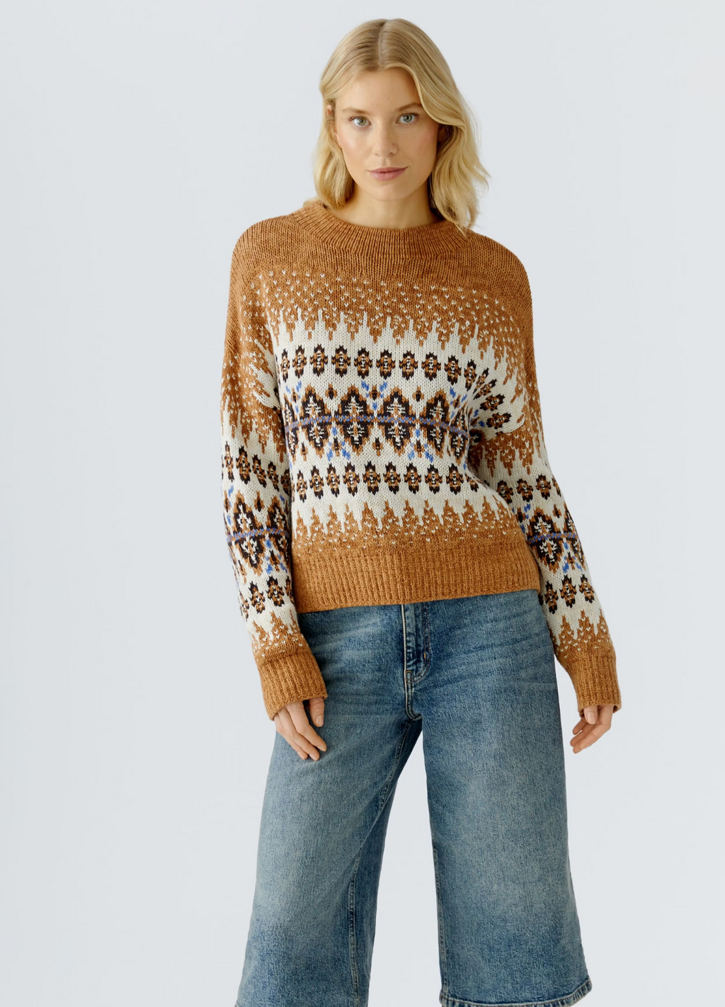 Oui - Camel Cozy Jumper