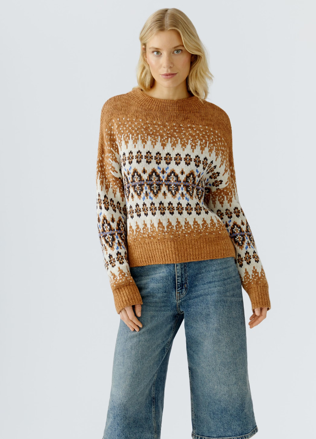 Oui - Camel Cozy Jumper