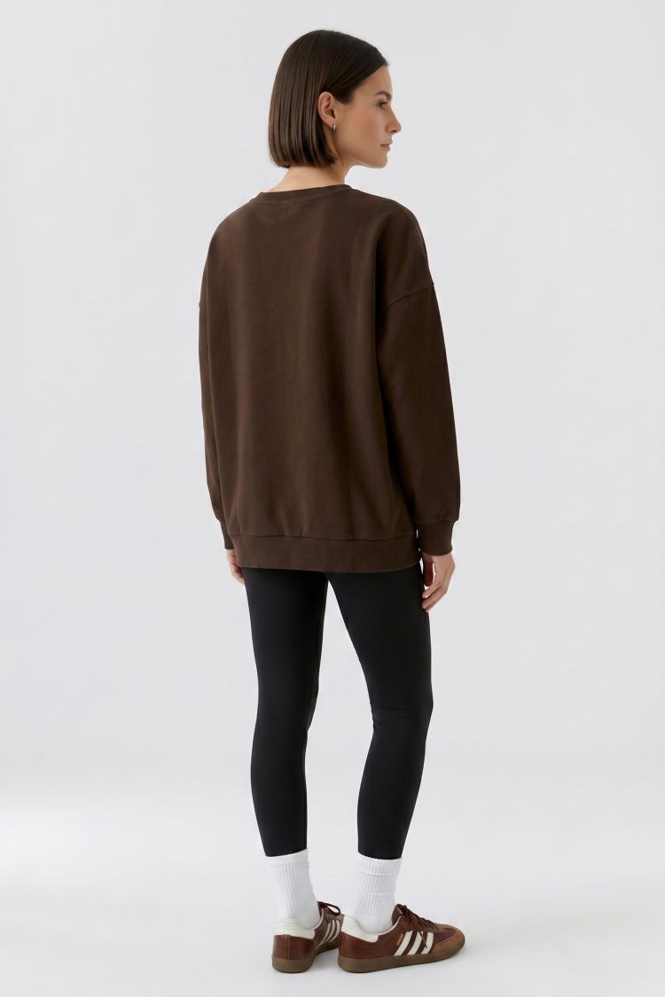 Oui - Mulch Text Sweater