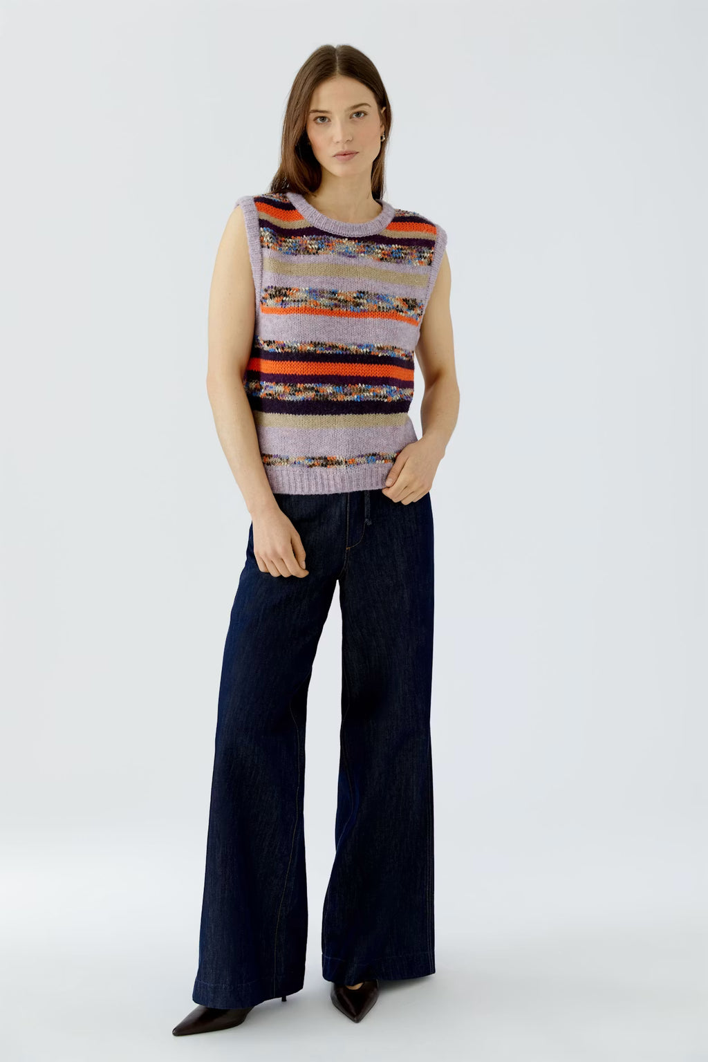 Oui - Lilac Multi Vest