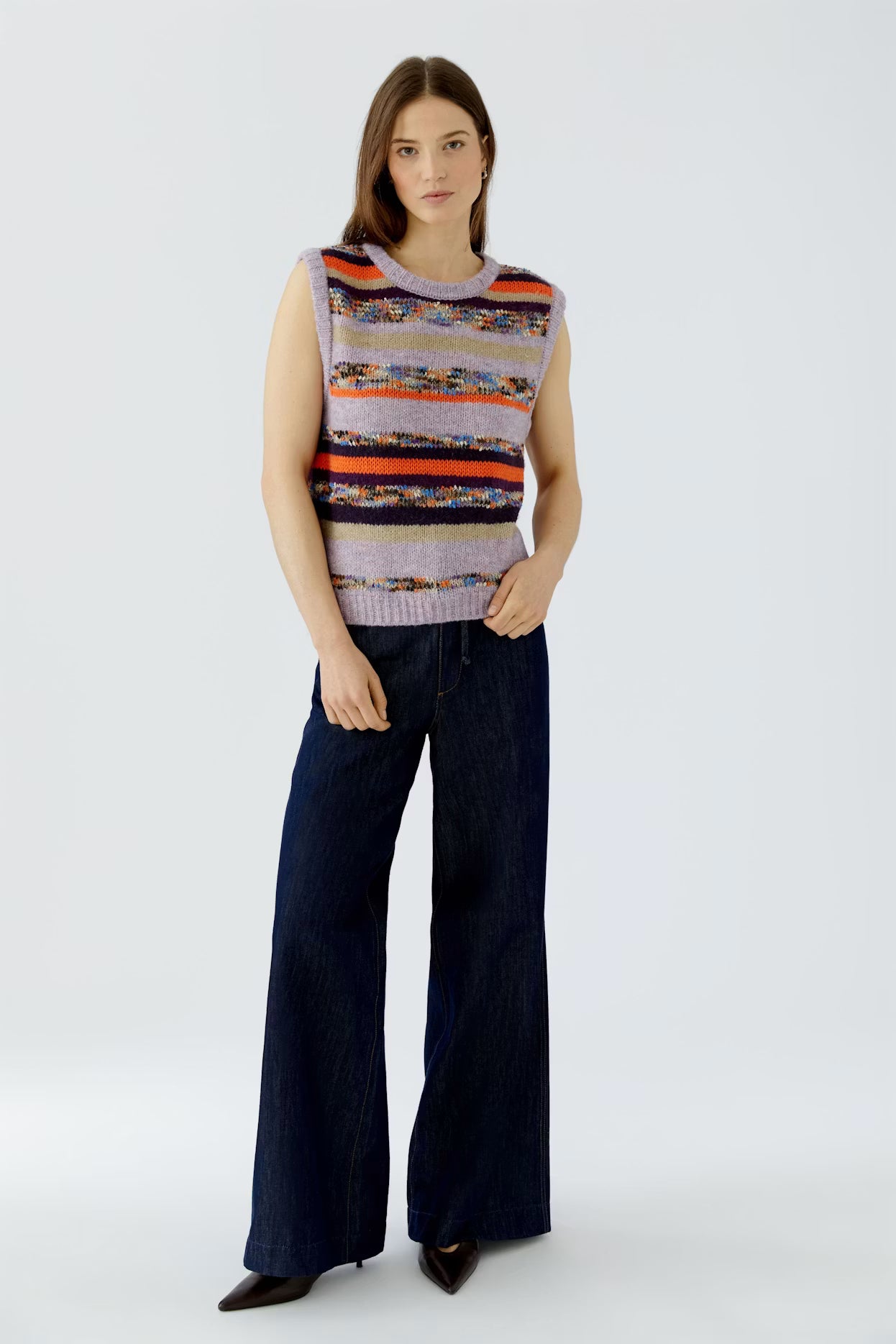 Oui - Lilac Multi Vest