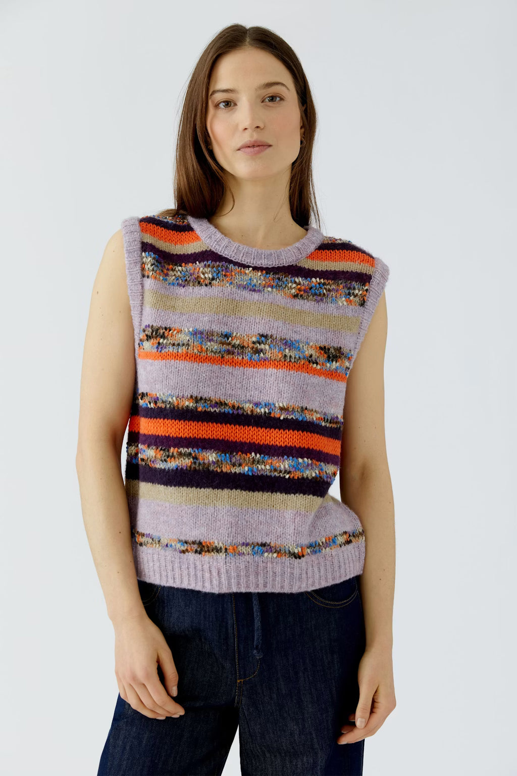 Oui - Lilac Multi Vest
