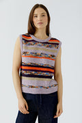 Oui - Lilac Multi Vest