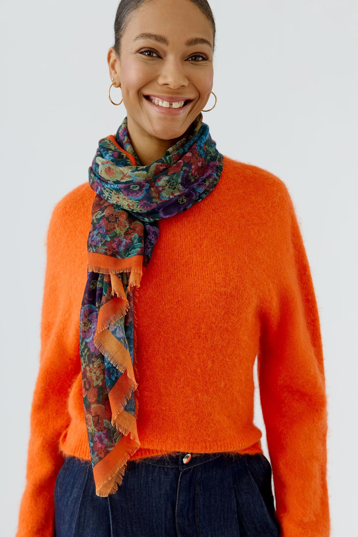 Oui - Multi Coloured Scarf