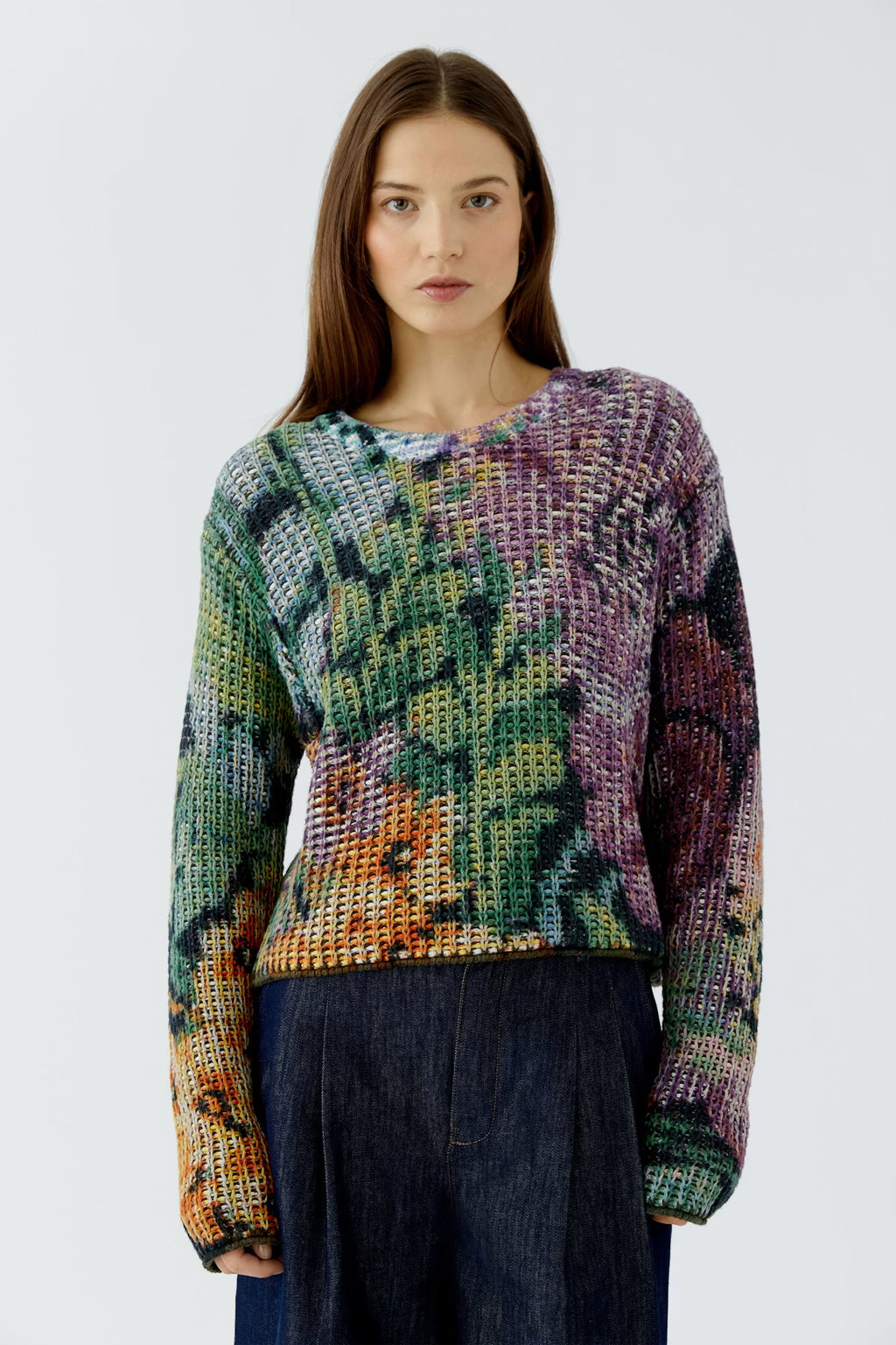 Oui - Multi Print Knit