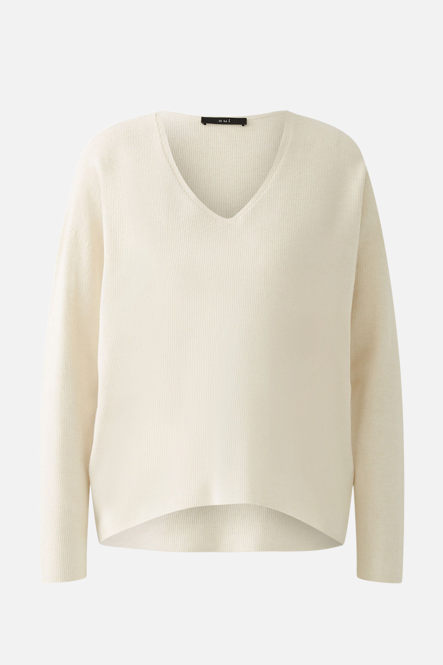 Cream V-Neck Knit