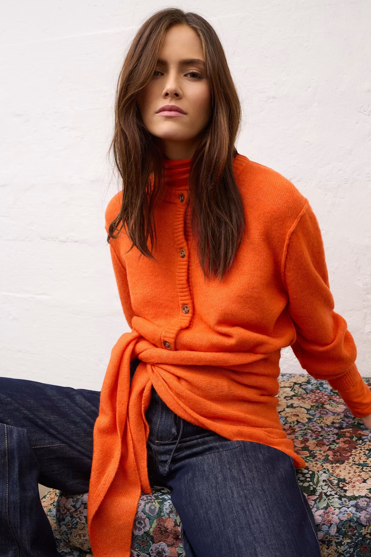 Oui - Orangeade Cardigan