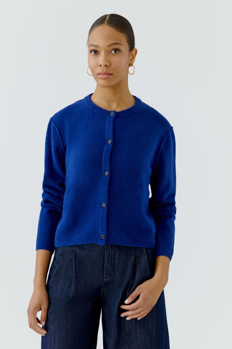 Oui - Royal Blue Cardigan
