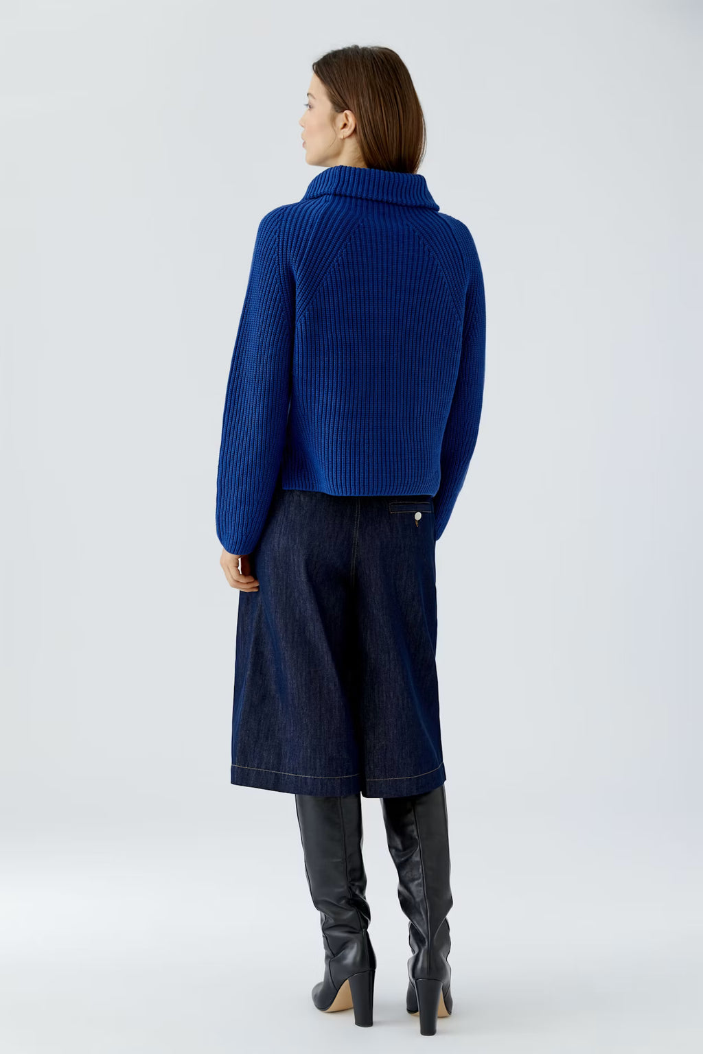 Oui - Royal Blue Collard Jumper