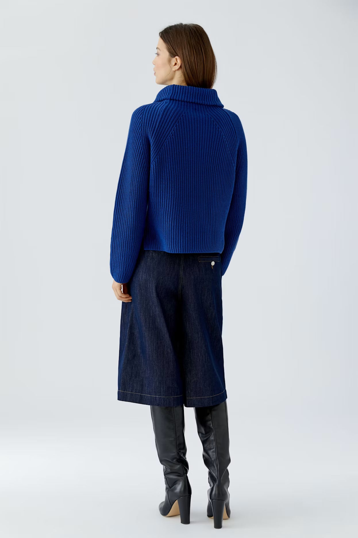 Oui - Royal Blue Collard Jumper