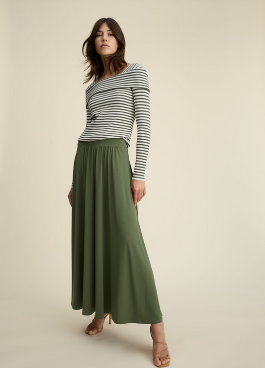 Oui - Shaded Moss Maxi Skirt