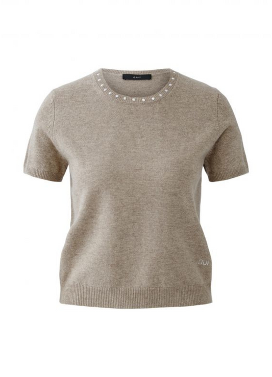 Oui - Smokey Taupe Jumper