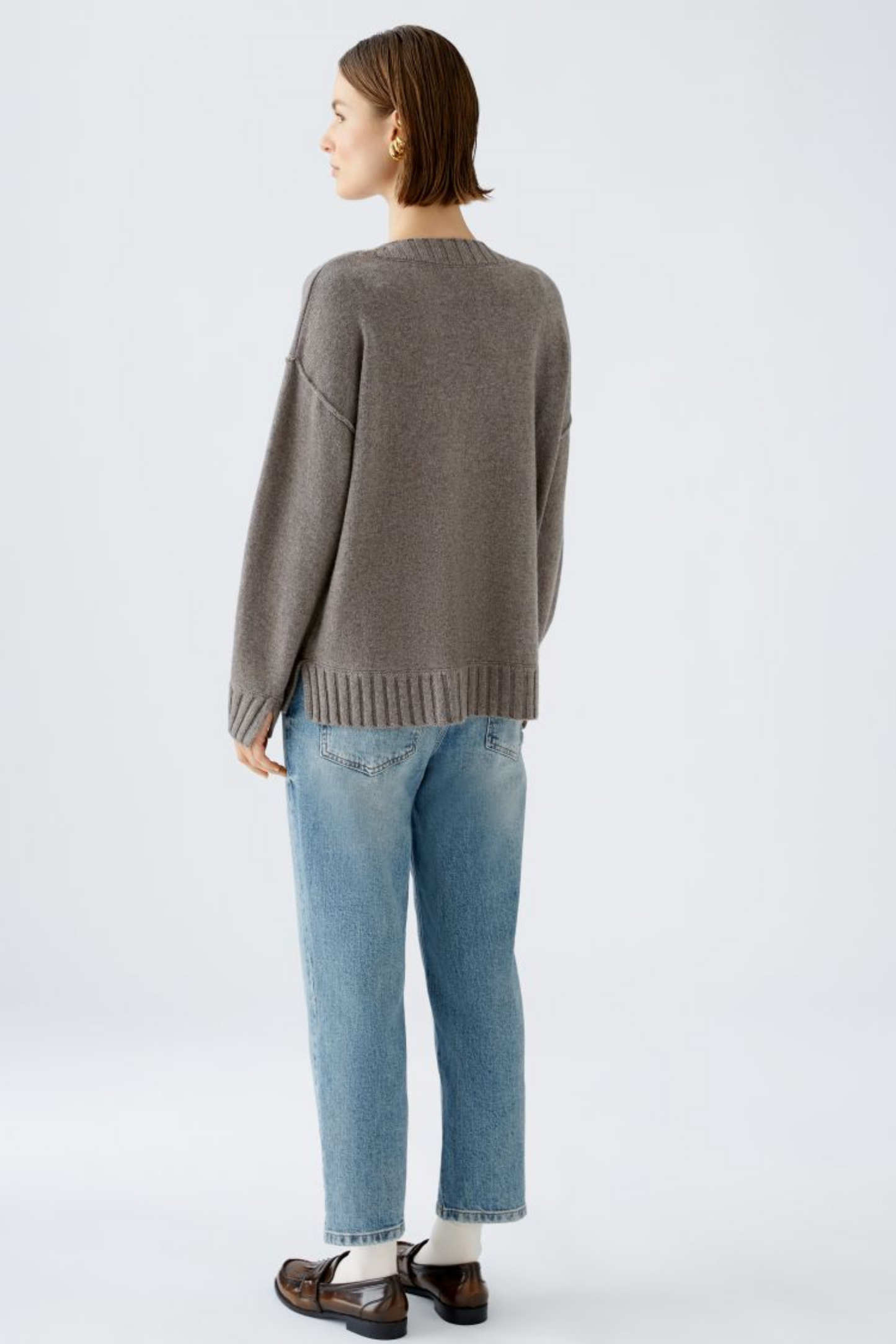 Oui - Smokey Taupe Jumper