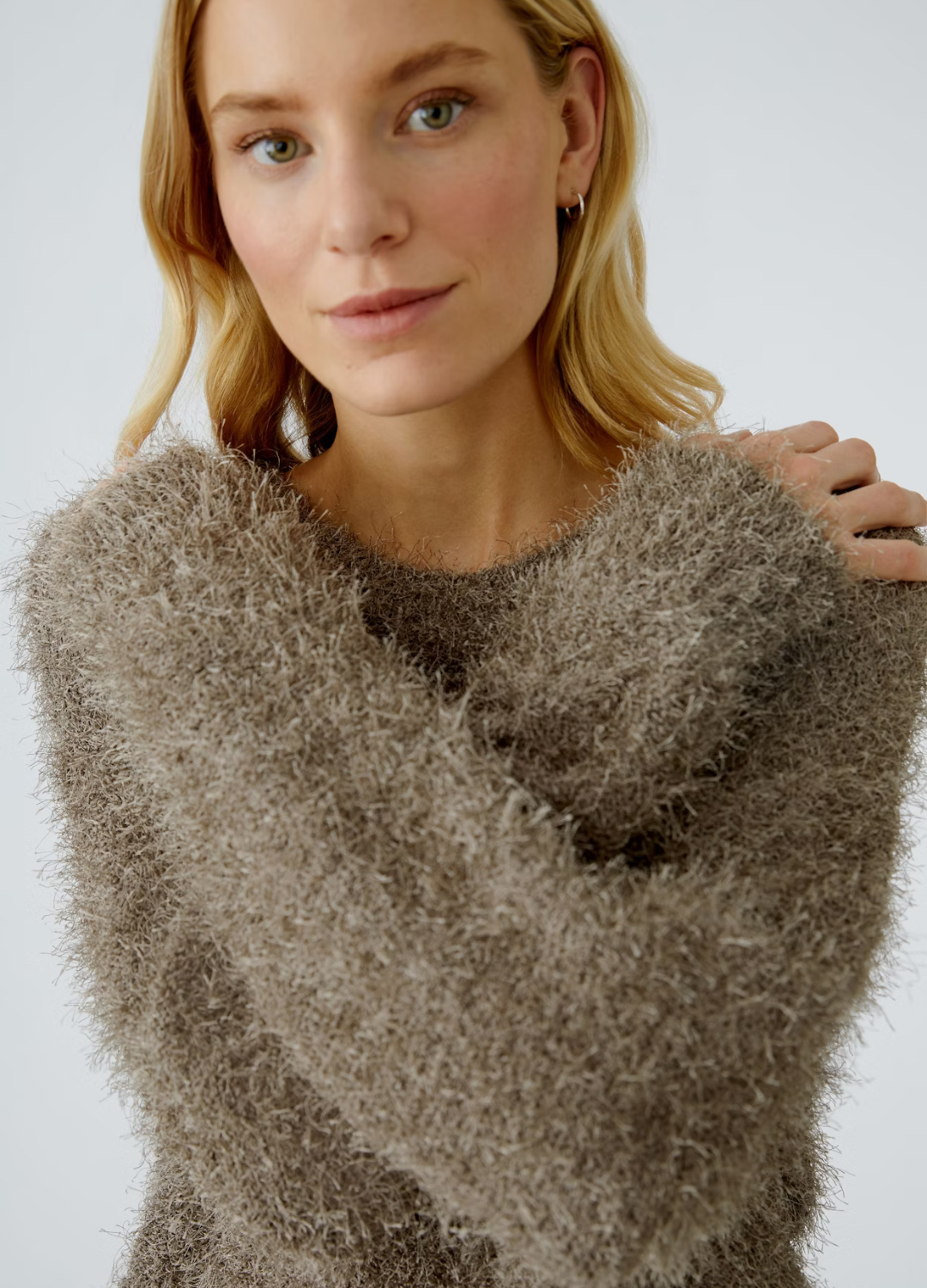 Oui - Smokey Taupe Soft Knit