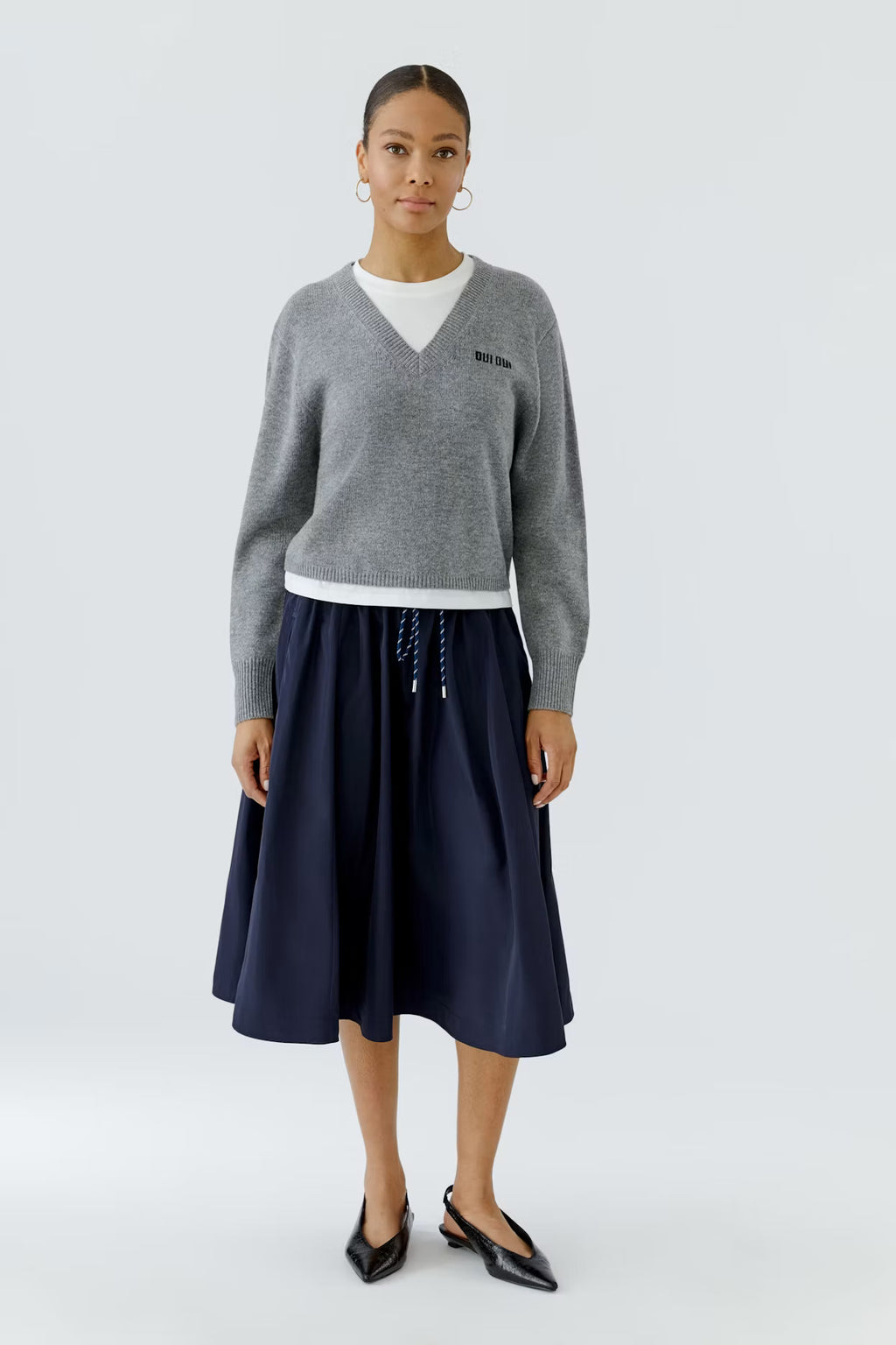 Oui - Steel Grey Jumper