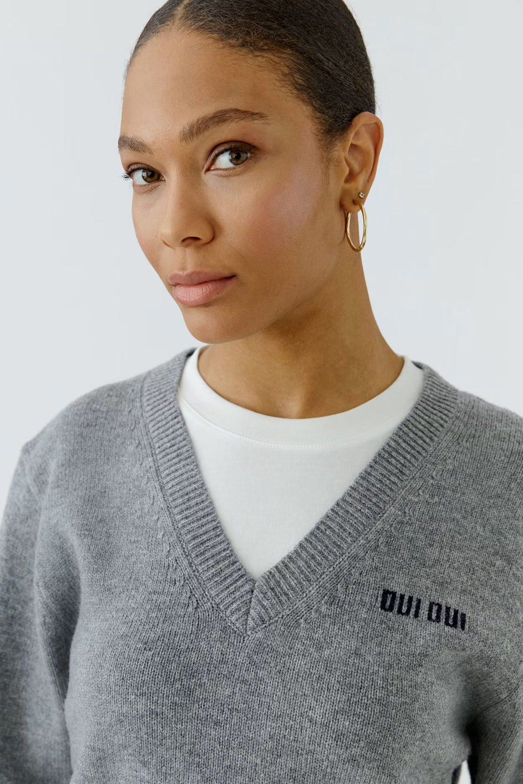 Oui - Steel Grey Jumper