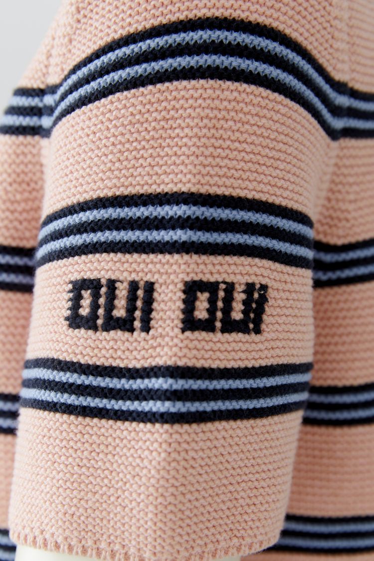 Oui - Stripe Rose Blue Top