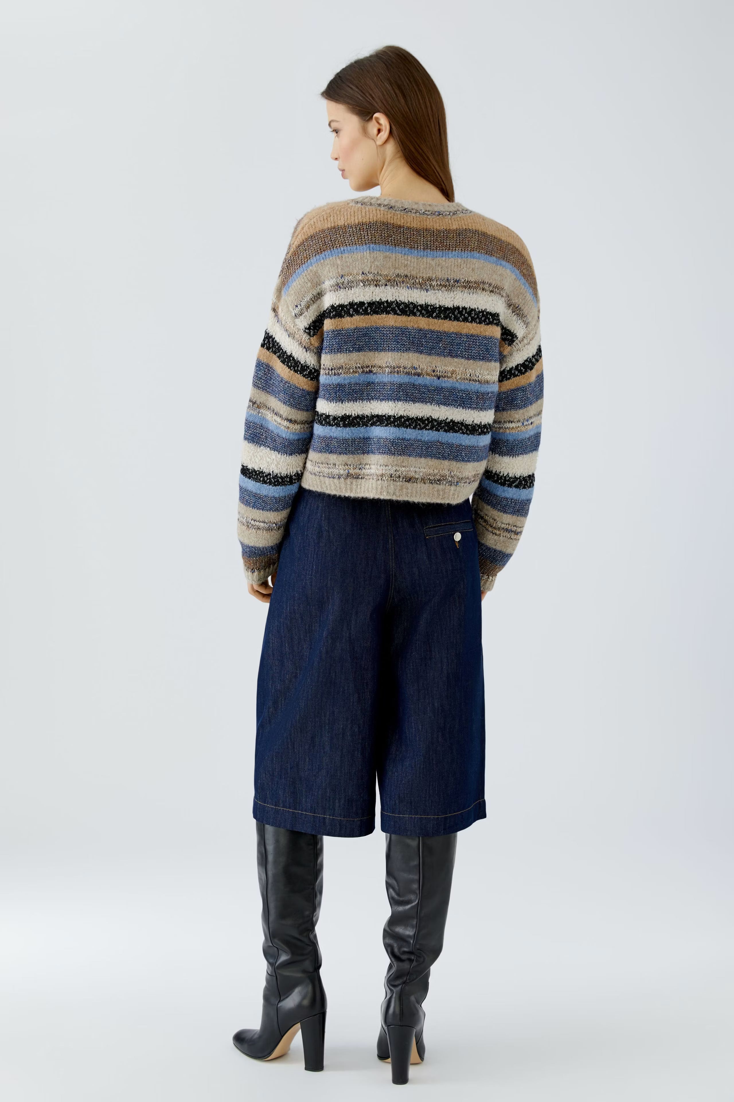 Oui - Stripe Yarn Jumper