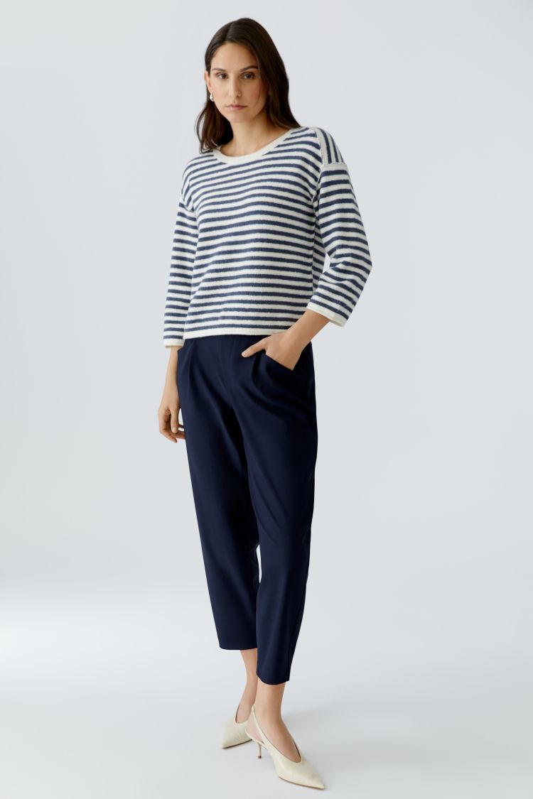 Oui - Navy Trouser