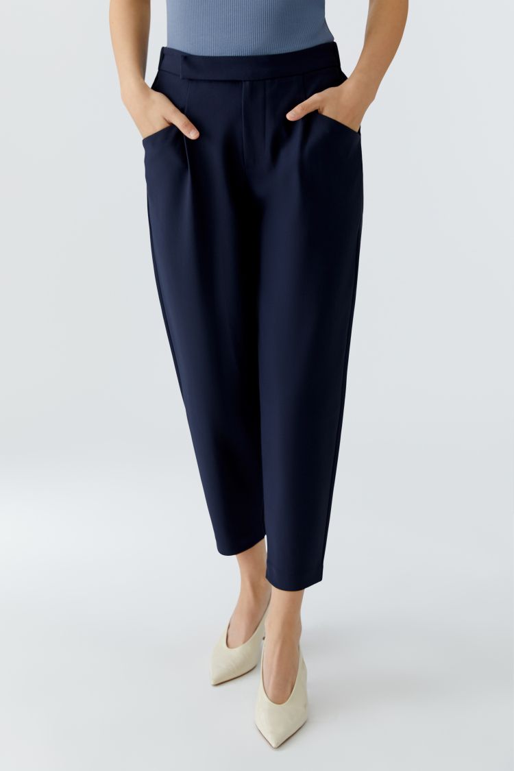 Oui - Navy Trouser