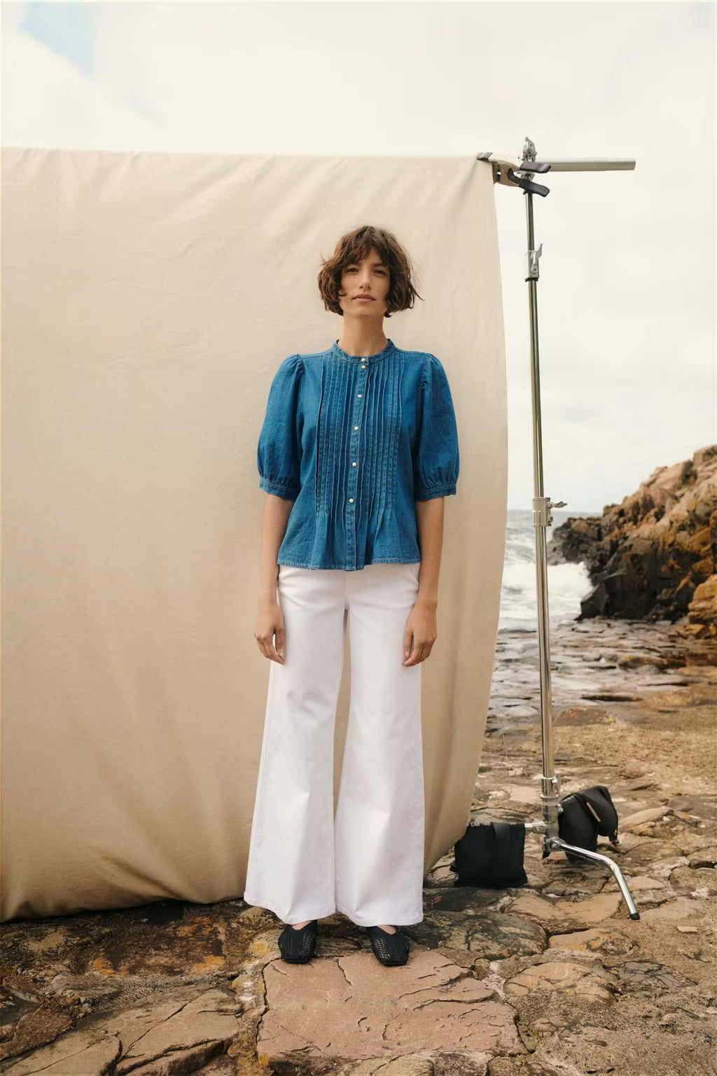 Part Two - Alesia Medium Blue Shirt