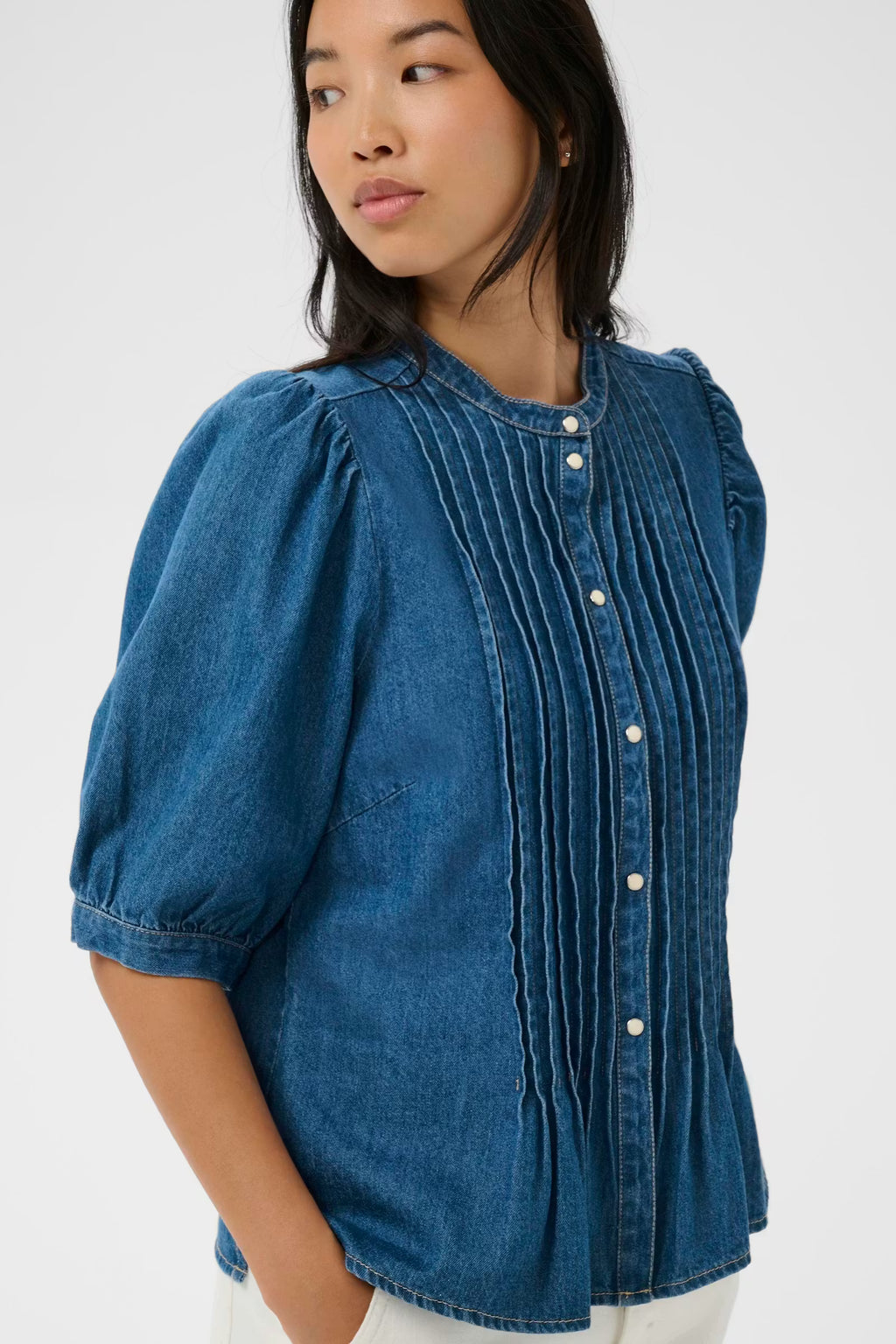 Part Two - Alesia Medium Blue Shirt
