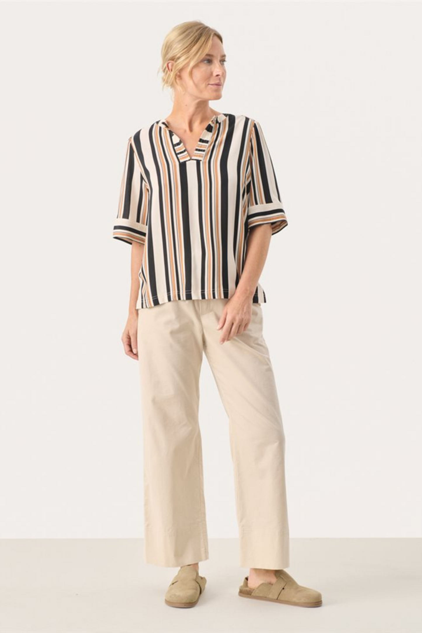 Josefina Brown Sugar Relaxed Shirt