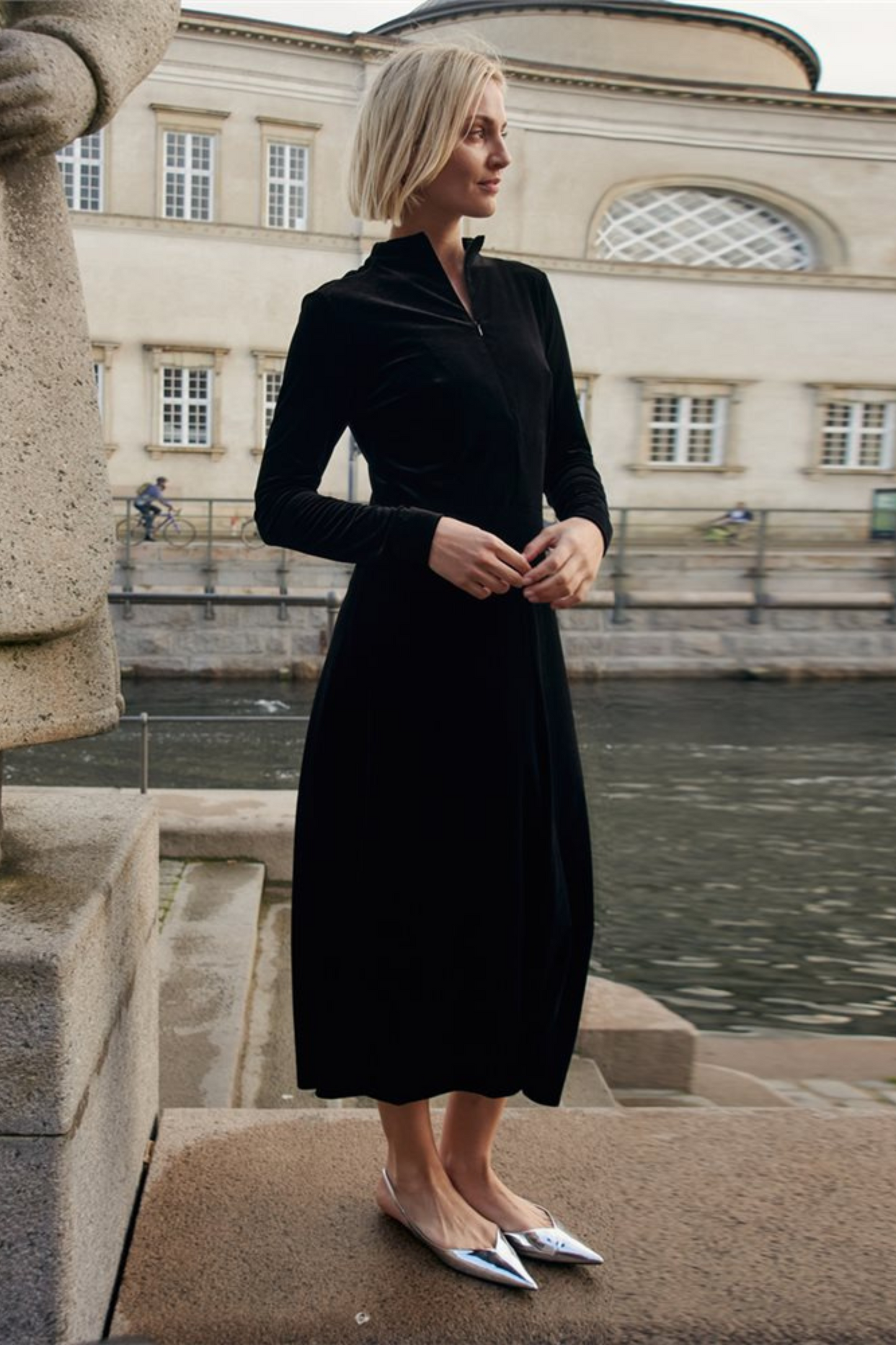 Part Tw- Black Velvet Dana Dress