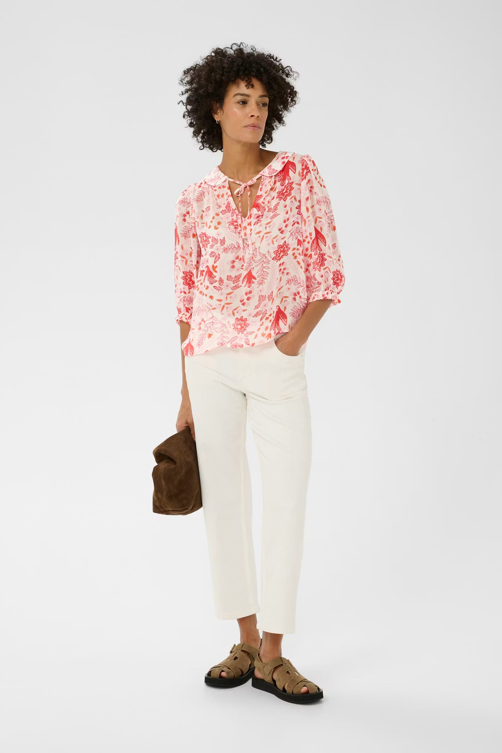 Part Two - Alvia Poppy Red Blouse