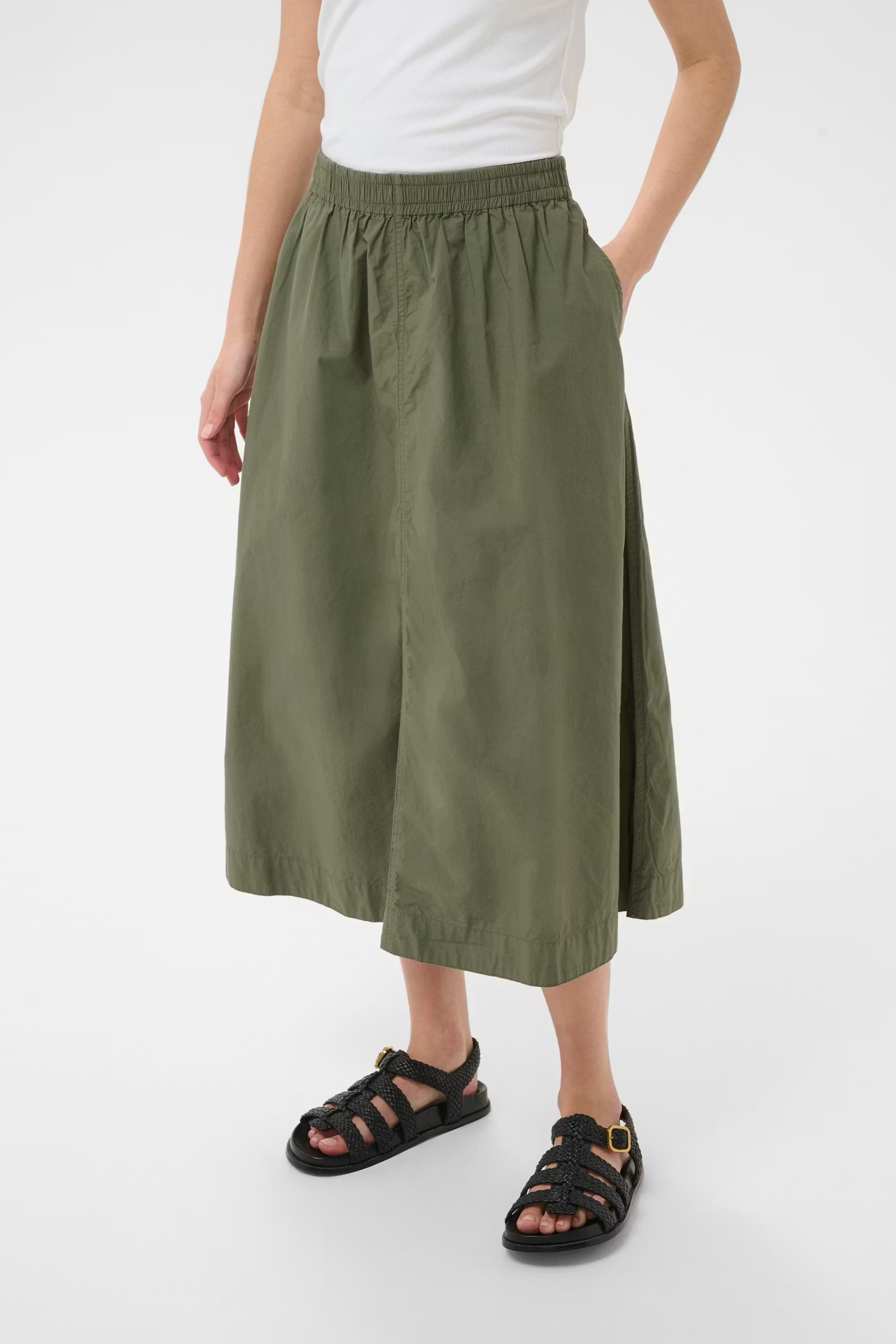 Part Two - Asmina Smokey Olive Skirt