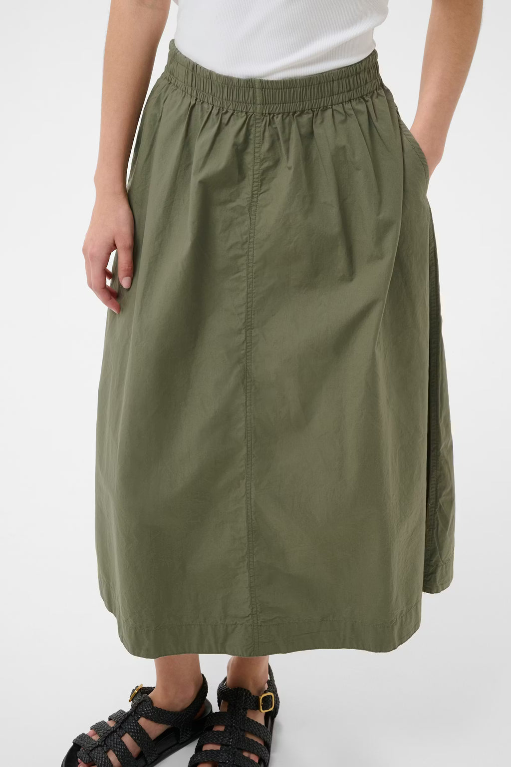 Part Two - Asmina Smokey Olive Skirt