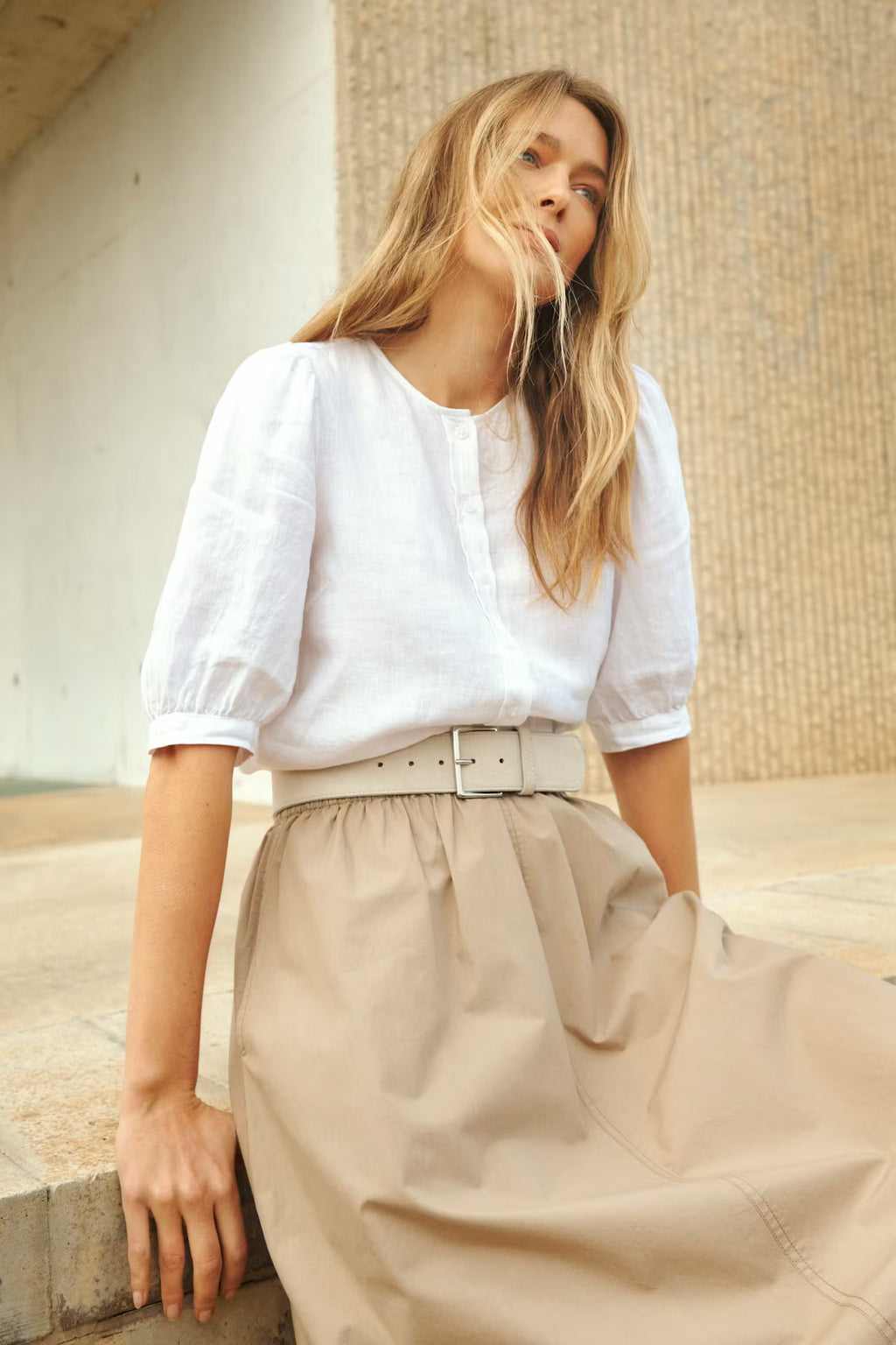 Part Two - Azra Bright White Shirt