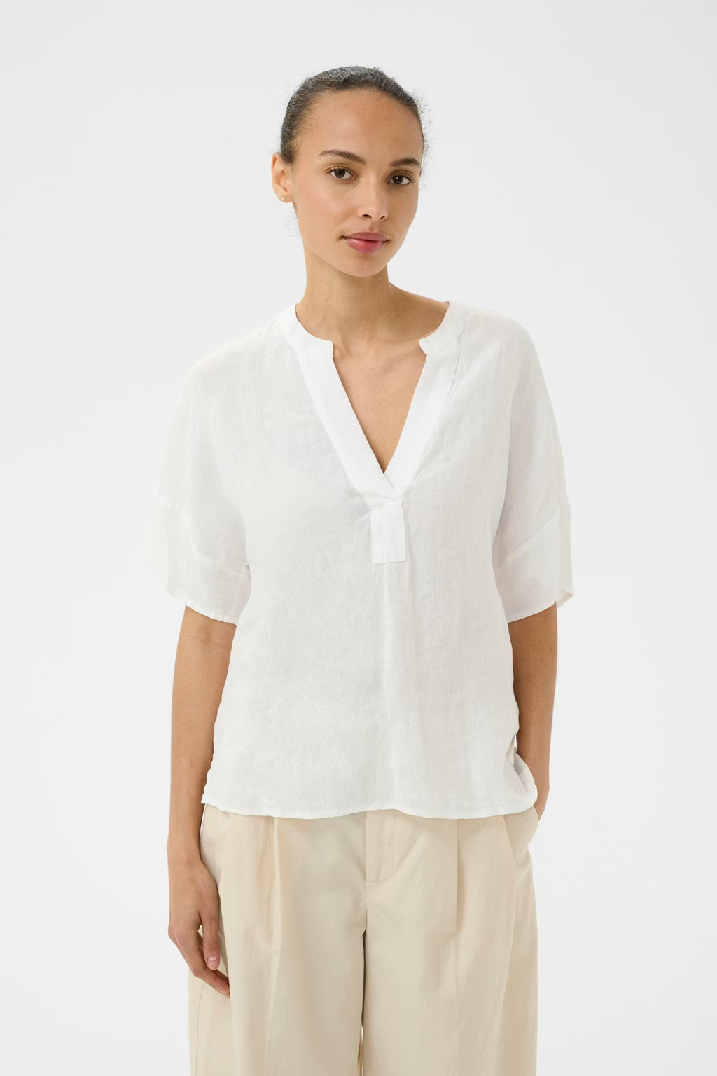 Part Two - Brinnie Bright White Blouse