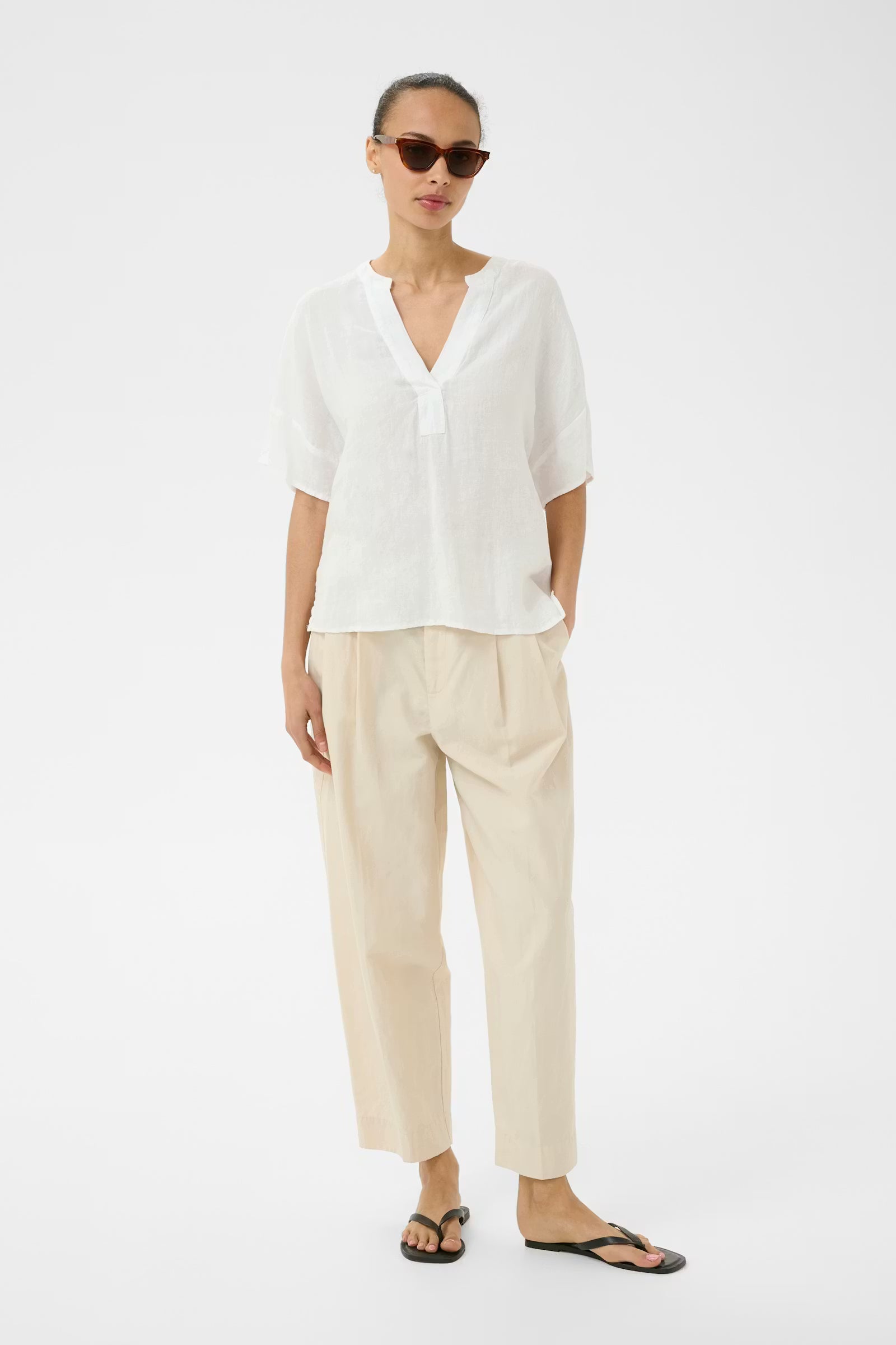 Part Two - Brinnie Bright White Blouse