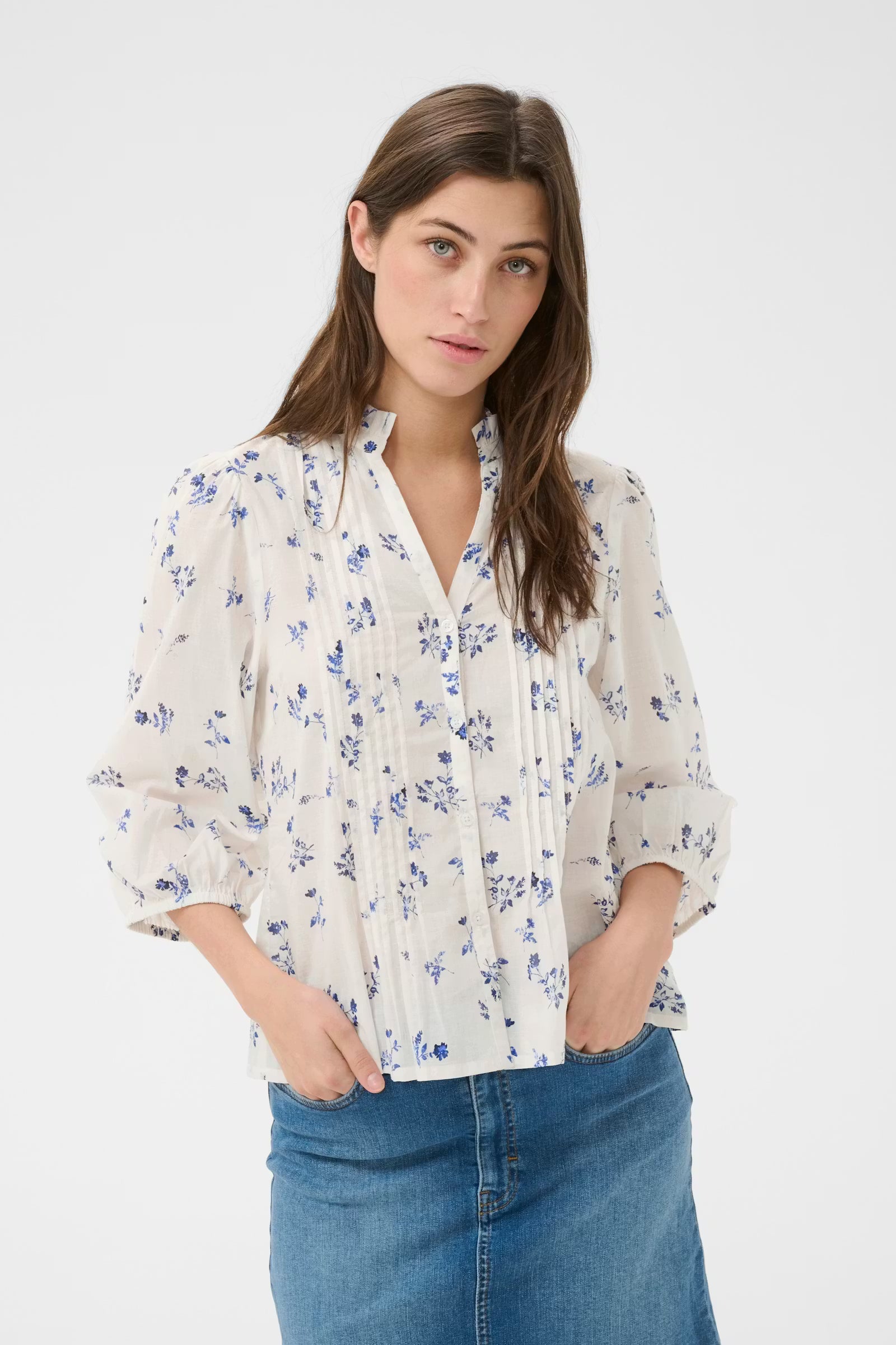 Part Two - Brith Blue Bouquet Blouse
