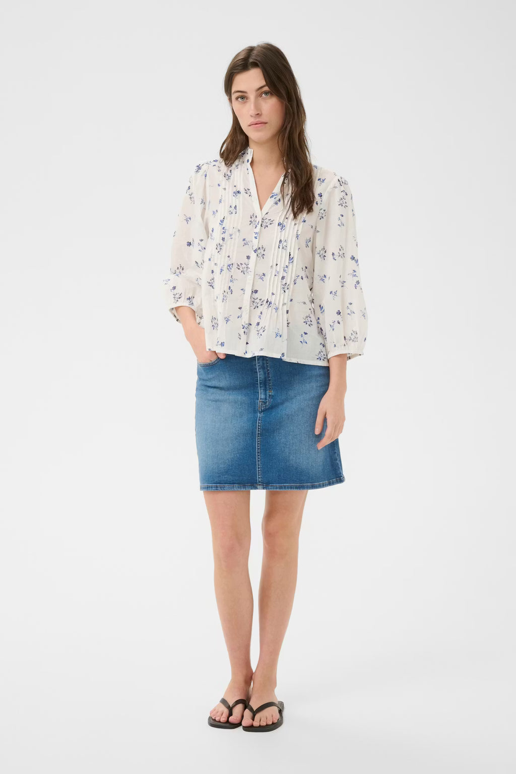 Part Two - Brith Blue Bouquet Blouse