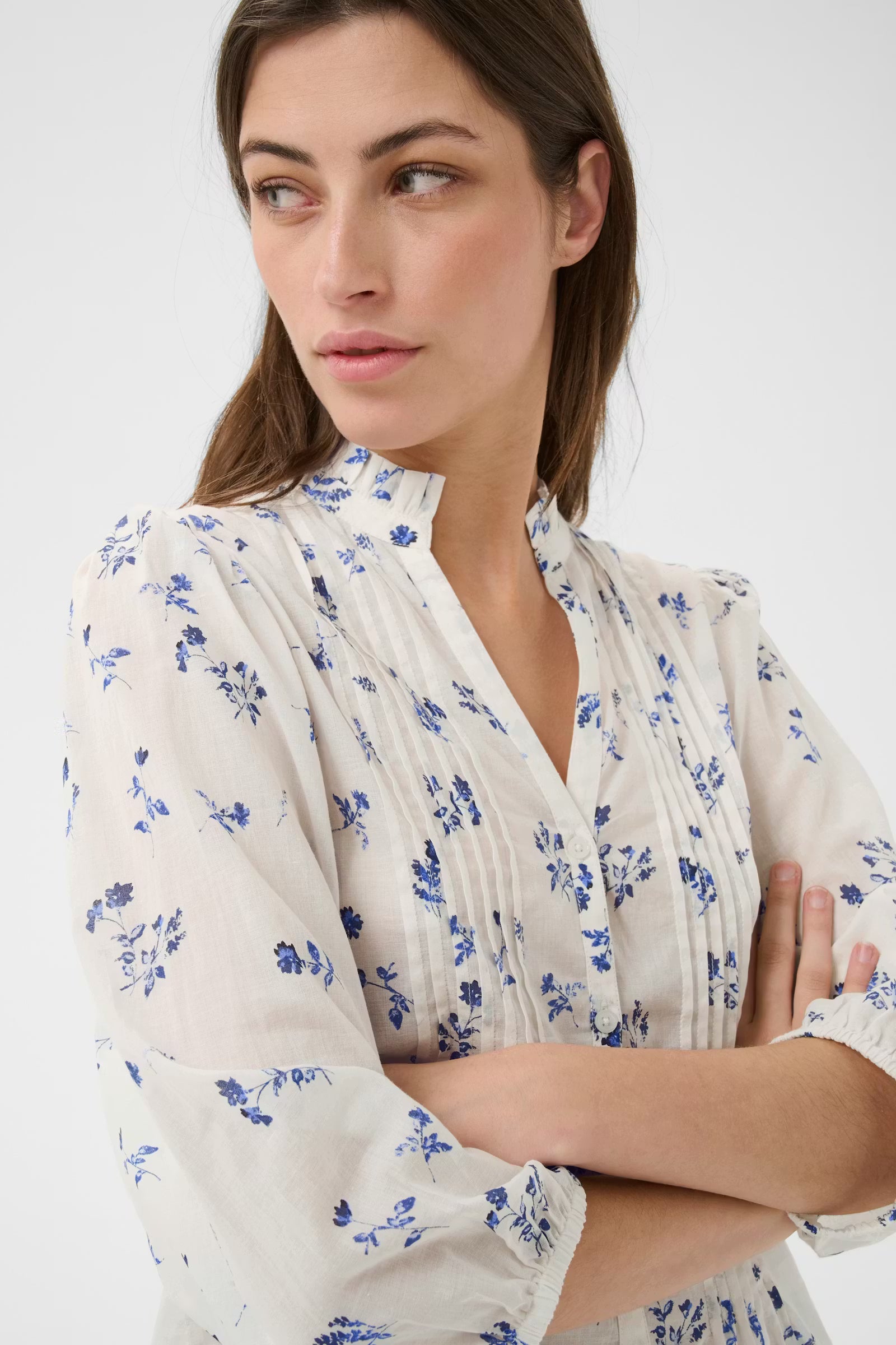 Part Two - Brith Blue Bouquet Blouse