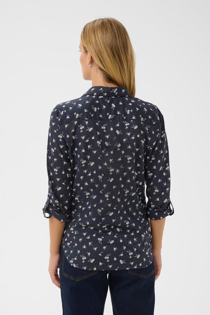 Part Two - Cortnio Navy Floral Cotton Shirt
