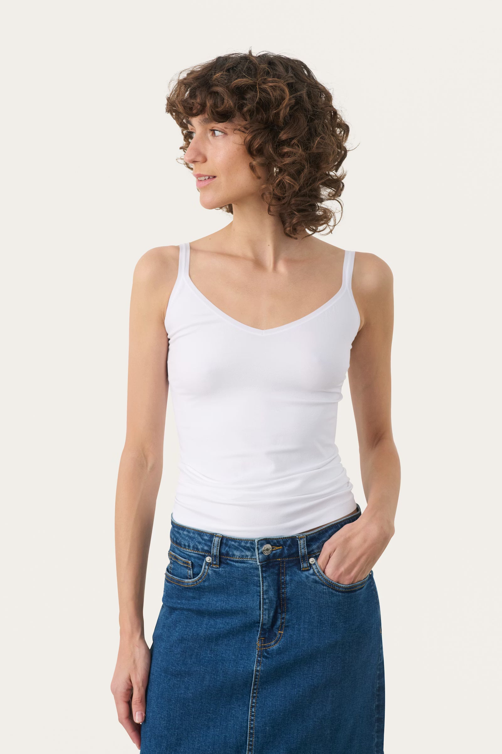 Part Two - Hydda Bright White Top